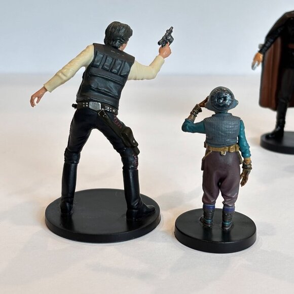 Star Wars Miniature Figures Set Of 5 Collectibles Han Solo Maz Kanata Count Dook - Picture 3 of 9